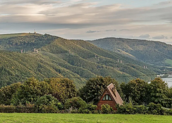 Widok 펜션 Międzybrodzie Bialskie